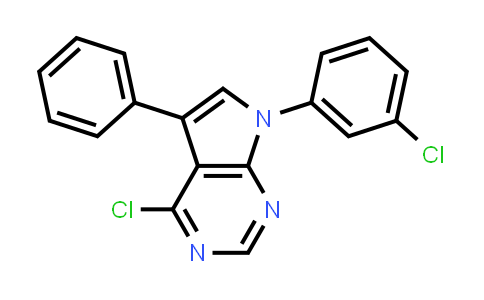 CAS No. 890091-44-8, 4-Chloro-7-(3-chlorophenyl)-5-phenyl-7H-pyrrolo[2,3-d]pyrimidine