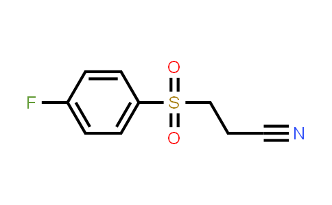 CAS No. 890091-73-3, 3-[(4-Fluorophenyl)sulfonyl]propanenitrile