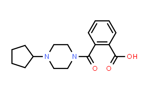 CAS No. 890092-13-4, 2-(4-Cyclopentylpiperazine-1-carbonyl)benzoic acid