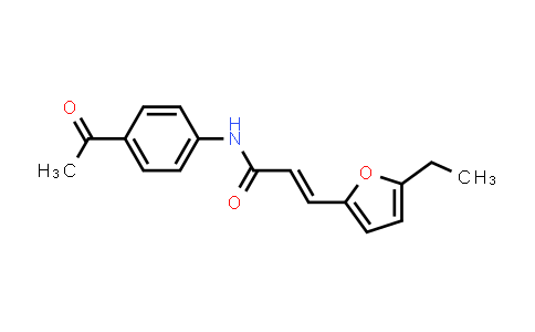 CAS No. 890605-54-6, N-(4-Acetylphenyl)-3-(5-ethyl-2-furanyl)-2-propenamide