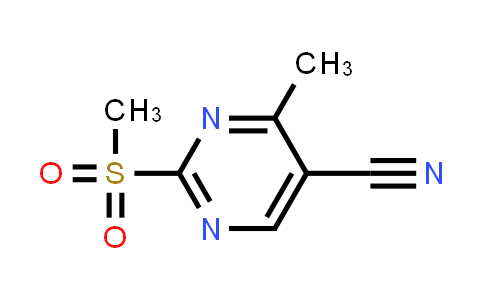 CAS No. 89079-64-1, 2-Methanesulfonyl-4-methylpyrimidine-5-carbonitrile