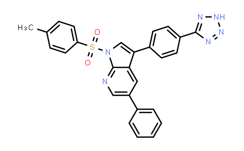 890842-77-0 | 1H-Pyrrolo[2,3-b]pyridine, 1-[(4-methylphenyl)sulfonyl]-5-phenyl-3-[4-(2H-tetrazol-5-yl)phenyl]-