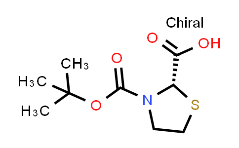 CAS No. 891192-95-3, (S)-3-(tert-Butoxycarbonyl)thiazolidine-2-carboxylic acid