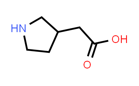 CAS No. 89203-64-5, 2-(Pyrrolidin-3-yl)acetic acid