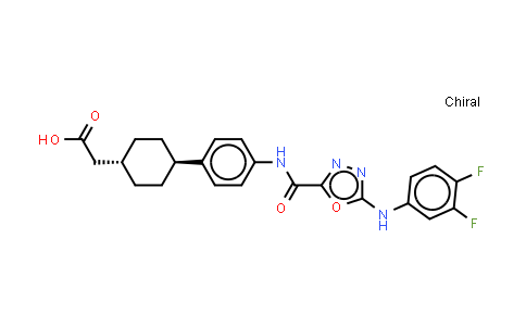 MC578167 | 892489-52-0 | 反式-4-[4-[[[5-[(3,4-二氟苯基)氨基]-1,3,4-恶二唑-2-基]羰基]氨基]苯基]环己烷乙酸
