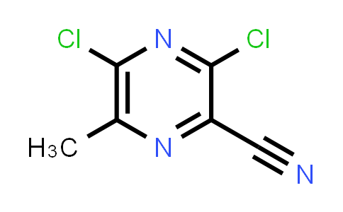 CAS No. 89284-80-0, 3,5-Dichloro-6-methylpyrazine-2-carbonitrile