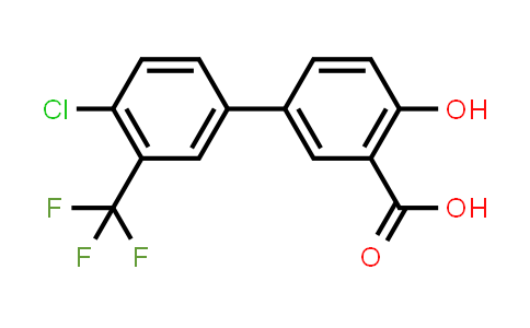 CAS No. 893638-10-3, [1,1'-Biphenyl]-3-carboxylic acid, 4'-chloro-4-hydroxy-3'-(trifluoromethyl)-