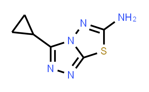 CAS No. 893643-16-8, 3-Cyclopropyl-[1,2,4]triazolo[3,4-b][1,3,4]thiadiazol-6-amine