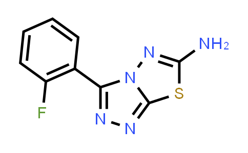CAS No. 893643-36-2, 3-(2-Fluorophenyl)-[1,2,4]triazolo[3,4-b][1,3,4]thiadiazol-6-amine