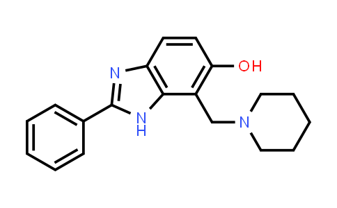 CAS No. 893772-64-0, 2-Phenyl-7-(piperidin-1-ylmethyl)-1H-benzo[d]imidazol-6-ol