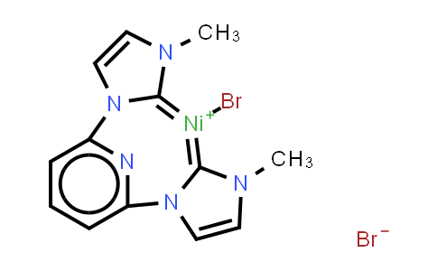 CAS No. 894102-11-5, Bromo[(2,6-pyridinediyl)bis(3-methyl-1-imidazolyl-2-ylidene)]nickel Bromide