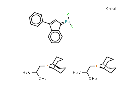 CAS No. 894423-99-5, 3-Phenyl-1H-inden-1-ylidene[bis(i-butylphobane)]ruthenium(II) dichloride