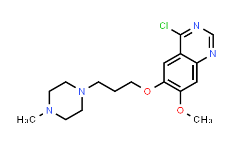 CAS No. 894426-67-6, 4-Chloro-7-methoxy-6-(3-(4-methylpiperazin-1-yl)propoxy)quinazoline