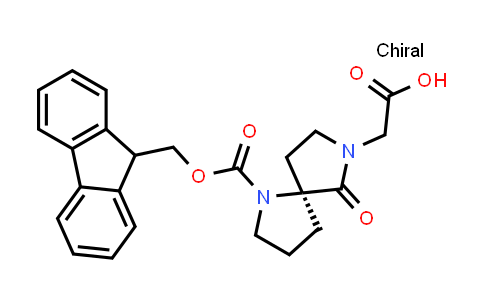 CAS No. 894786-69-7, 1,7-Diazaspiro[4.4]nonane-7-acetic acid, 1-[(9H-fluoren-9-ylmethoxy)carbonyl]-6-oxo-, (5S)-