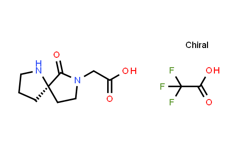 CAS No. 894786-72-2, 1,7-Diazaspiro[4.4]nonane-7-acetic acid, 6-oxo-, (5R)-, (2,2,2-trifluoroacetate) (1:1)