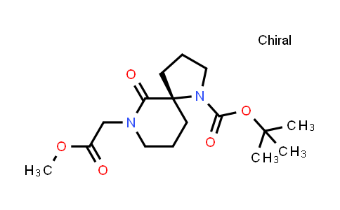 CAS No. 894786-76-6, 1,7-Diazaspiro[4.5]decane-7-acetic acid, 1-[(1,1-dimethylethoxy)carbonyl]-6-oxo-, methyl ester, (5S)-