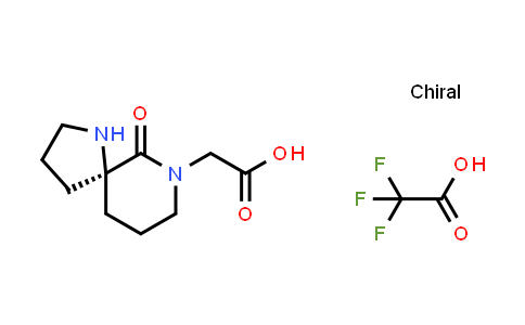CAS No. 894786-79-9, 1,7-Diazaspiro[4.5]decane-7-acetic acid, 6-oxo-, (5R)-, (2,2,2-trifluoroacetate) (1:1)