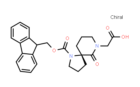 CAS No. 894786-80-2, 1,7-Diazaspiro[4.5]decane-7-acetic acid, 1-[(9H-fluoren-9-ylmethoxy)carbonyl]-6-oxo-, (5S)-