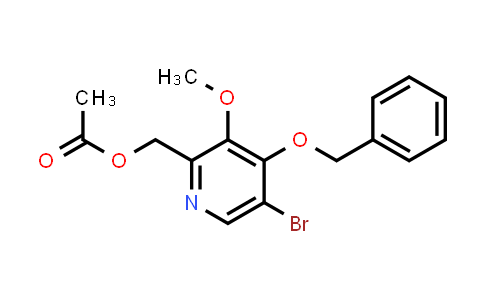 CAS No. 895134-16-4, (4-(Benzyloxy)-5-bromo-3-methoxypyridin-2-yl)methyl acetate