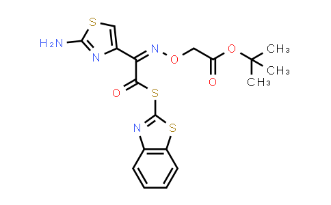 CAS No. 89605-09-4, tert-Butyl (Z)-2-(((1-(2-aminothiazol-4-yl)-2-(benzo[d]thiazol-2-ylthio)-2-oxoethylidene)amino)oxy)acetate