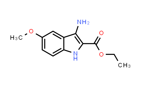 CAS No. 89607-80-7, Ethyl 3-amino-5-methoxy-1H-indole-2-carboxylate