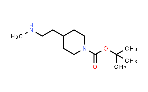 CAS No. 896103-62-1, tert-Butyl 4-(2-(methylamino)ethyl)piperidine-1-carboxylate