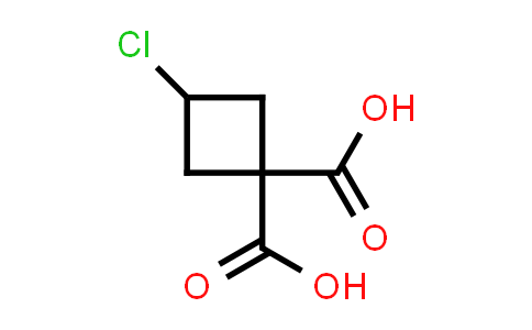 CAS No. 89639-43-0, 3-Chlorocyclobutane-1,1-dicarboxylic acid