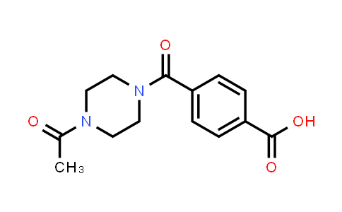 CAS No. 896508-20-6, 4-[(4-Acetylpiperazin-1-yl)carbonyl]benzoic acid