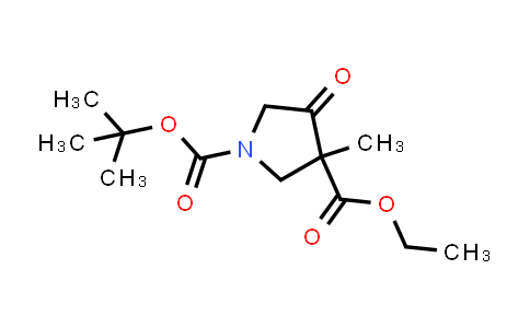 CAS No. 897043-85-5, 1-tert-Butyl 3-ethyl 3-methyl-4-oxopyrrolidine-1,3-dicarboxylate