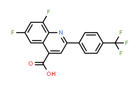 CAS No. 897554-01-7, 6,8-Difluoro-2-(4-(trifluoromethyl)phenyl)quinoline-4-carboxylic acid