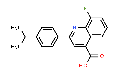 CAS No. 897557-32-3, 8-Fluoro-2-(4-isopropylphenyl)quinoline-4-carboxylic acid