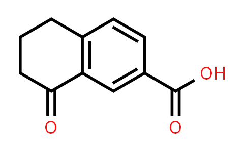 CAS No. 89781-52-2, 8-Oxo-5,6,7,8-tetrahydronaphthalene-2-carboxylic acid