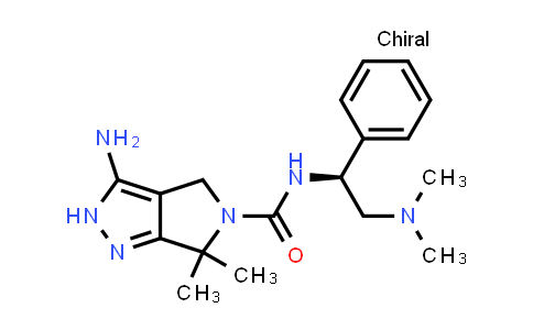 898044-54-7 | (S)-3-amino-N-(2-(dimethylamino)-1-phenylethyl)-6,6-dimethyl-4,6-dihydropyrrolo[3,4-c]pyrazole-5(2H)-carboxamide