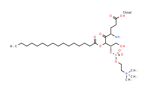 89947-79-5 | (2S,5S)-5-Amino-7-carboxy-1-hydroxy-4-oxo-3-(palmitoyloxy)heptan-2-yl (2-(trimethylammonio)ethyl) phosphate