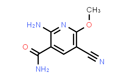 CAS No. 89977-58-2, 2-Amino-5-cyano-6-methoxypyridine-3-carboxamide