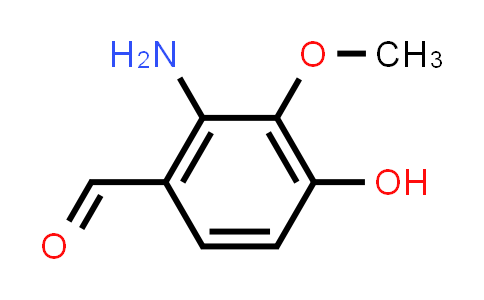 CAS No. 89984-23-6, Benzaldehyde, 2-amino-4-hydroxy-3-methoxy-