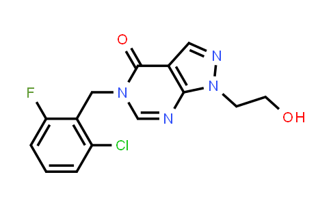 899995-32-5 | 5-[(2-Chloro-6-fluorophenyl)methyl]-1-(2-hydroxyethyl)-1H,4H,5H-pyrazolo[3,4-d]pyrimidin-4-one