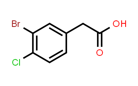 CAS No. 90004-80-1, 2-(3-Bromo-4-chlorophenyl)acetic acid