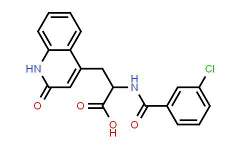CAS No. 90098-05-8, α-[(3-Chlorobenzoyl)amino]-1,2-dihydro-2-oxo-4-quinolinepropanoic acid