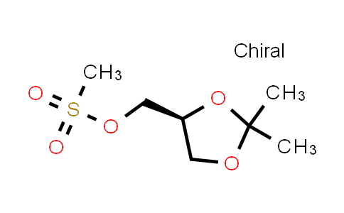 CAS No. 90129-42-3, 1,3-Dioxolane-4-methanol, 2,2-dimethyl-, methanesulfonate, (S)-