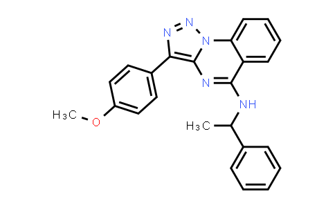 CAS No. 902580-59-0, [1,2,3]Triazolo[1,5-a]quinazolin-5-amine, 3-(4-methoxyphenyl)-N-(1-phenylethyl)-