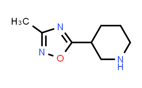 CAS No. 902837-17-6, 3-Methyl-5-(piperidin-3-yl)-1,2,4-oxadiazole