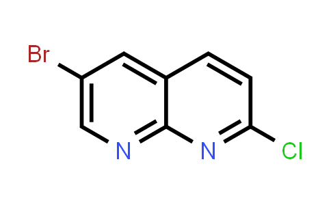 CAS No. 902837-40-5, 6-Bromo-2-chloro-1,8-naphthyridine