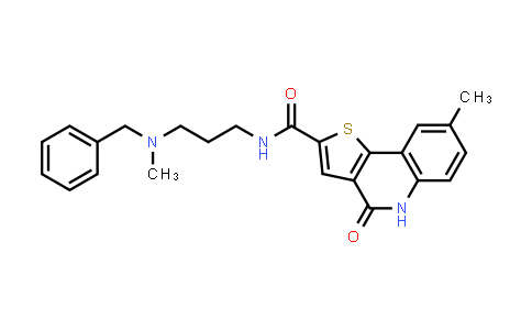 MC578789 | 902926-02-7 | N-{3-[Benzyl(methyl)amino]propyl}-8-methyl-4-oxo-4,5-dihydrothieno[3,2-c]quinoline-2-carboxamide