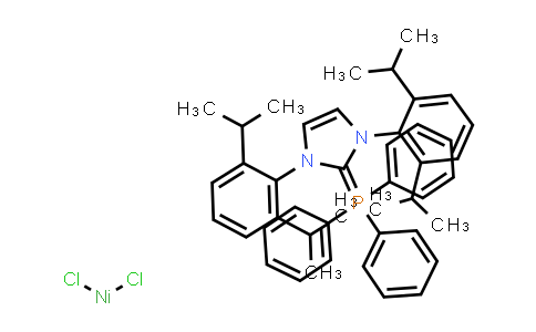 CAS No. 903592-98-3, [1,3-Bis(2,6-diisopropylphenyl)imidazol-2-ylidene]triphenylphosphine Nickel(II) Dichloride