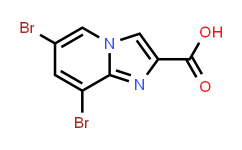 CAS No. 904805-36-3, 6,8-Dibromoimidazo[1,2-a]pyridine-2-carboxylic acid