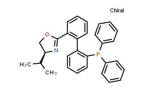 CAS No. 904887-75-8, (S)-2-(2'-(Diphenylphosphanyl)-[1,1'-biphenyl]-2-yl)-4-isopropyl-4,5-dihydrooxazole