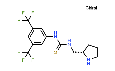 CAS No. 904928-30-9, (S)-1-(3,5-Bis(trifluoromethyl)phenyl)-3-(pyrrolidin-2-ylmethyl)thiourea