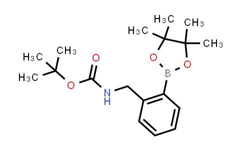 CAS No. 905300-76-7, tert-Butyl (2-(4,4,5,5-tetramethyl-1,3,2-dioxaborolan-2-yl)benzyl)carbamate