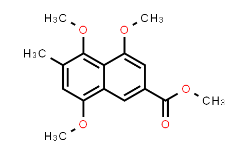 CAS No. 90539-40-5, 2-Naphthalenecarboxylic acid, 4,5,8-trimethoxy-6-methyl-, methyl ester